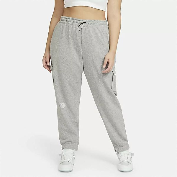 Nike Sportswear Swoosh Mid Rise Hose L Dark Grey Heather / White günstig online kaufen