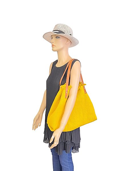 COLLEZIONE ALESSANDRO Schultertasche "Beach" mit echt Leder Henkeln günstig online kaufen