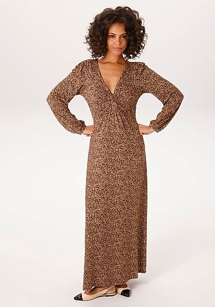 Aniston CASUAL Maxikleid mit raffiniertem Knoten am Dekolleté - NEUE KOLLEK günstig online kaufen