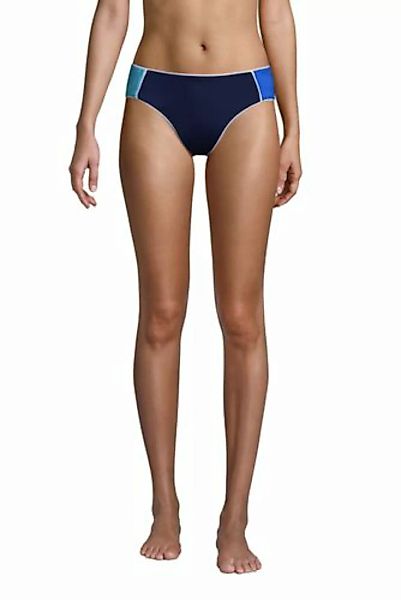 Mid Waist Bikinihose CHLORRESISTENT Colorblock, Damen, Größe: XL Normal, Bl günstig online kaufen
