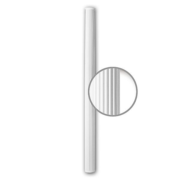 PROFHOME 112081 Vollsäulen Schaft Säule Zierelement Stuckdekor 15,5 cm x 24 günstig online kaufen