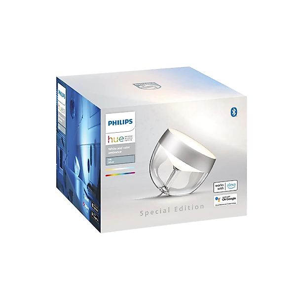 Philips Hue Smart-LED-Tischleuchte Iris White & Color Ambiance Silber günstig online kaufen