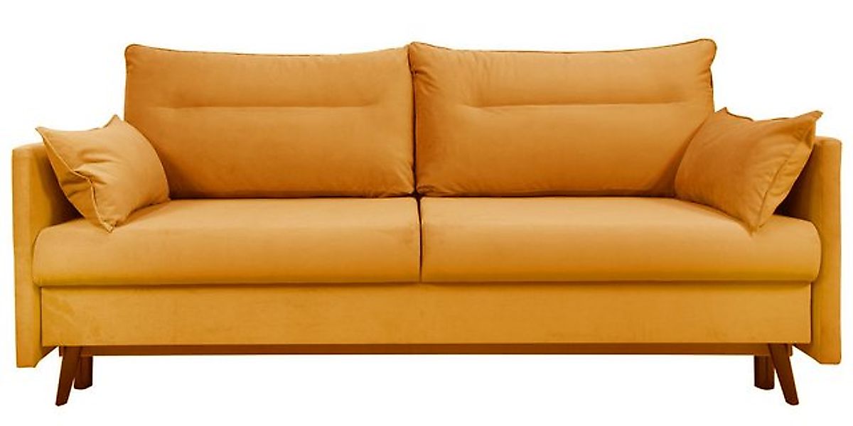 Paspartur Schlafsofa 205x85x90 cm mit 2 Kissen, 3-Sitzer, Moderne Couch mit günstig online kaufen