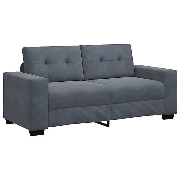 vidaXL Zweisitzer-Sofa Dunkelgrau 140 cm Samt 4105123 günstig online kaufen