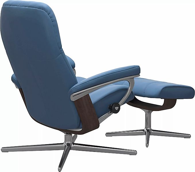 Stressless Fußhocker "Consul", mit Cross Base, Größe S, M & L, Holzakzent W günstig online kaufen