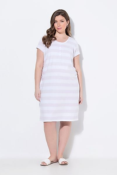 Ulla Popken Jerseykleid Bellieva-Jerseykleid Raffung Halbarm günstig online kaufen