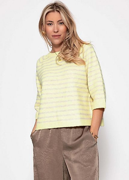 SASSYCLASSY Strickpullover Gestreiftes Strickoberteil für Damen Weicher Pul günstig online kaufen