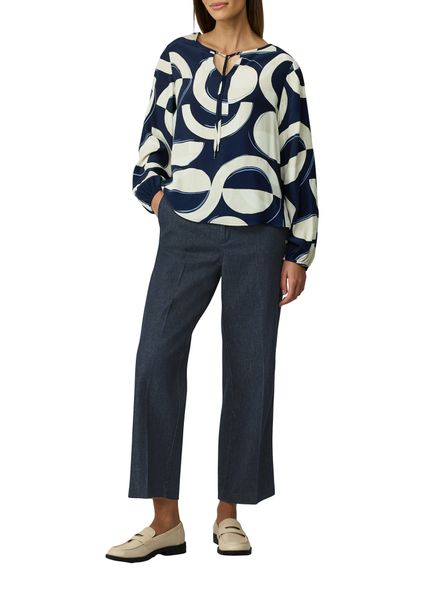 s.Oliver BLACK LABEL Langarmbluse mit All-Over Print günstig online kaufen