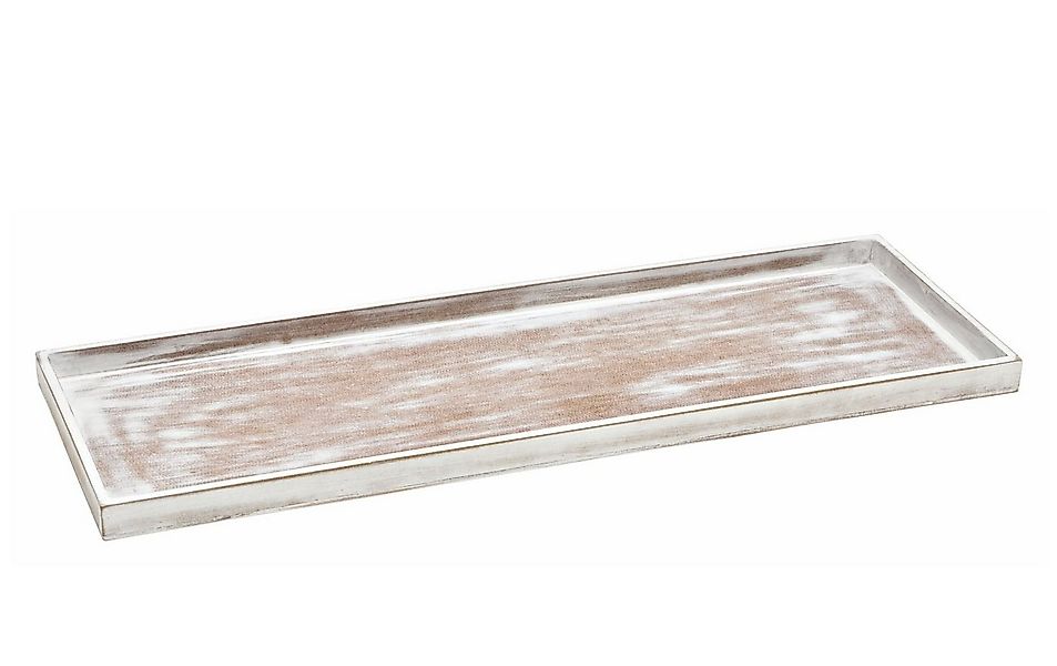 Spetebo Kerzentablett Vintage Holz Tablett shabby weiß - 50 x 17 cm (Stück, günstig online kaufen