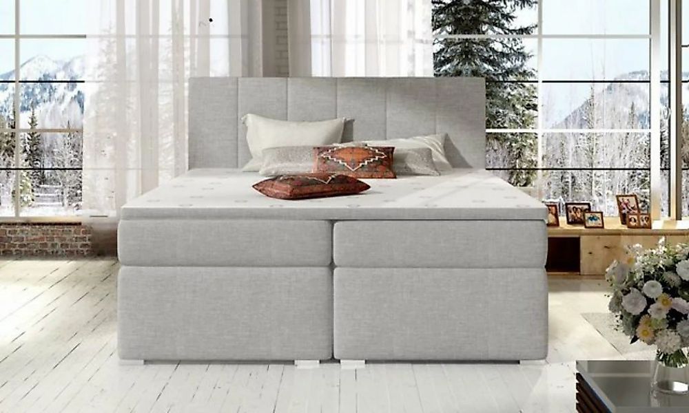 JVmoebel Bett, Betten Grau Luxus 180x200cm Polsterbett Bett Schlafzimmer günstig online kaufen