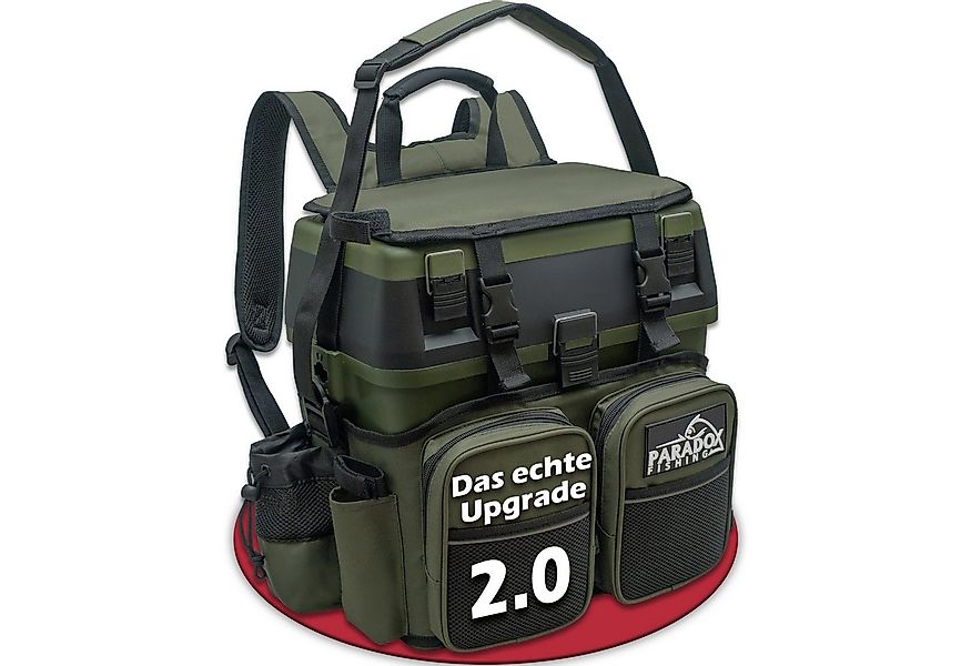 Paradox Fishing Angelrucksack Multifunktions-Sitzkiepe mit 4 Boxen im Decke günstig online kaufen