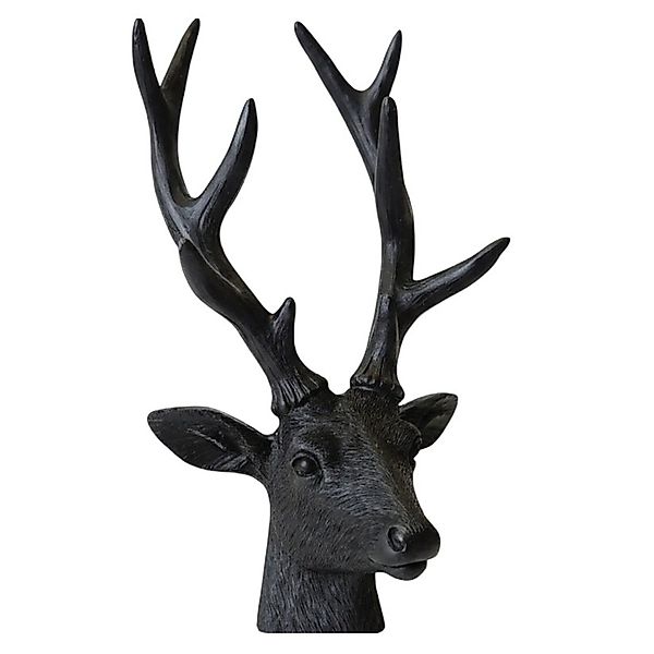 Macosa Home Dekofigur Hirsch Büste Schwarz günstig online kaufen