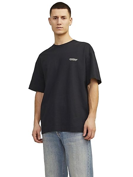 Jack & Jones Herren Rundhals T-Shirt JORMYKONOS GEO BACK - Relaxed Fit günstig online kaufen