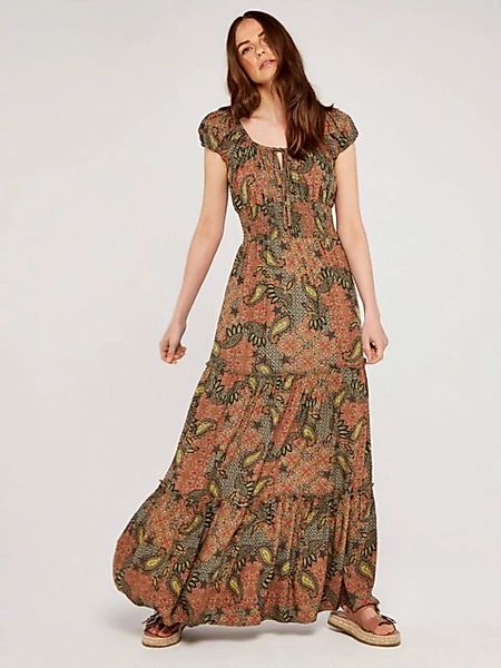 Apricot Maxikleid Paisley Enchant Milkmaid Maxi Dress, in tollem Paisleymus günstig online kaufen