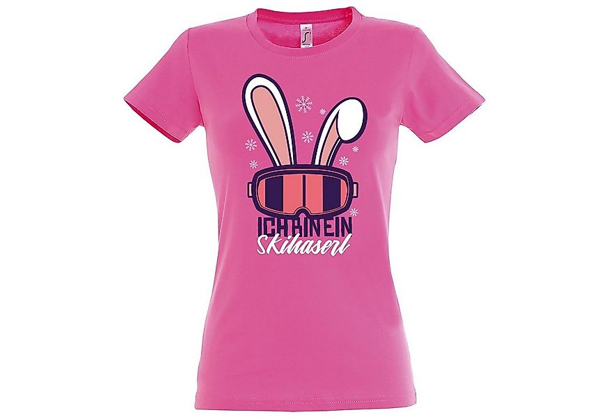Youth Designz T-Shirt Ich Bin Ein Ski Haserl Damen Shirt mit trendigem Fron günstig online kaufen