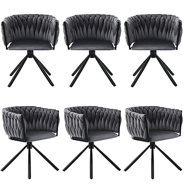 HAUSS SPOLE Esszimmerstuhl 6er set, Freizeit-Drehstuhl günstig online kaufen