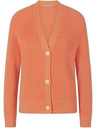 Strickjacke aus 100% SUPIMA®-Baumwolle Peter Hahn orange günstig online kaufen