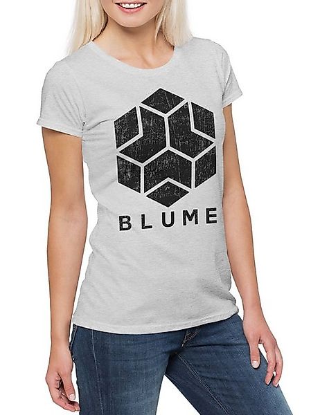 Urban Backwoods Print-Shirt Blume Damen T-Shirt Watch Game Corporation Dogs günstig online kaufen