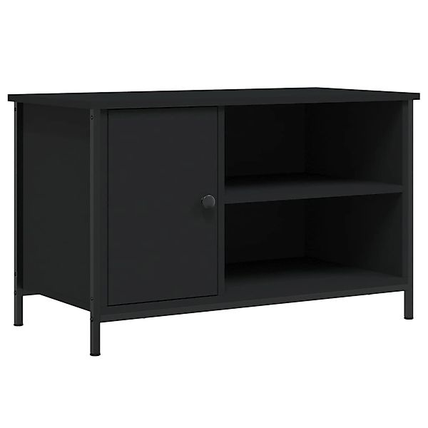 VidaXL TV-Schrank Schwarz 80x40x50 cm Holzwerkstoff günstig online kaufen