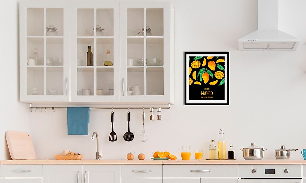 queence Bild »Fresh Mango«, Obst-Obst Bilder-Essen-Lebensmittel-Kunst-Abstr günstig online kaufen