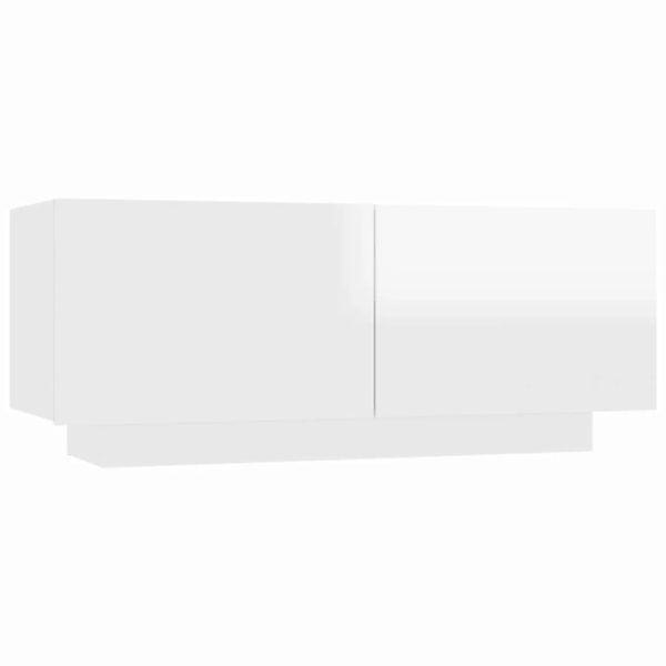 Nachttisch Hochglanz-weiß 100x35x40 Cm Spanplatte günstig online kaufen
