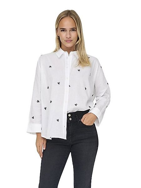 ONLY Hemdbluse ONLNEW LINA GRACE aus Baumwolle günstig online kaufen