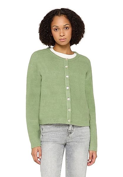 Cartoon Strickjacke Damen Strick-Cardigan mit Rundhalsausschnitt (1-tlg) günstig online kaufen