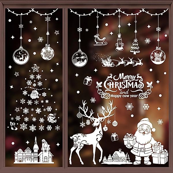 Refined Living Fenstersticker 9 Bögen Weihnachts-Fensterdeko günstig online kaufen