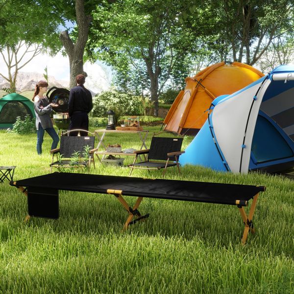 Outsunny Feldbett Sonnenliege, Klappbarer Liegestuhl mit günstig online kaufen