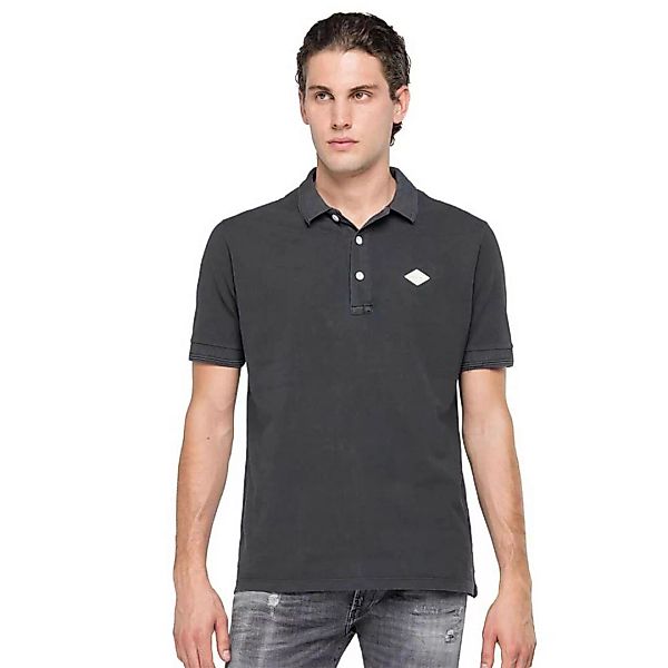 Replay Kurzarm Polo Shirt XS Nearly Black günstig online kaufen