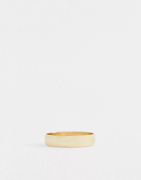 ASOS DESIGN – Goldener Ring mit minimalistischem Design günstig online kaufen