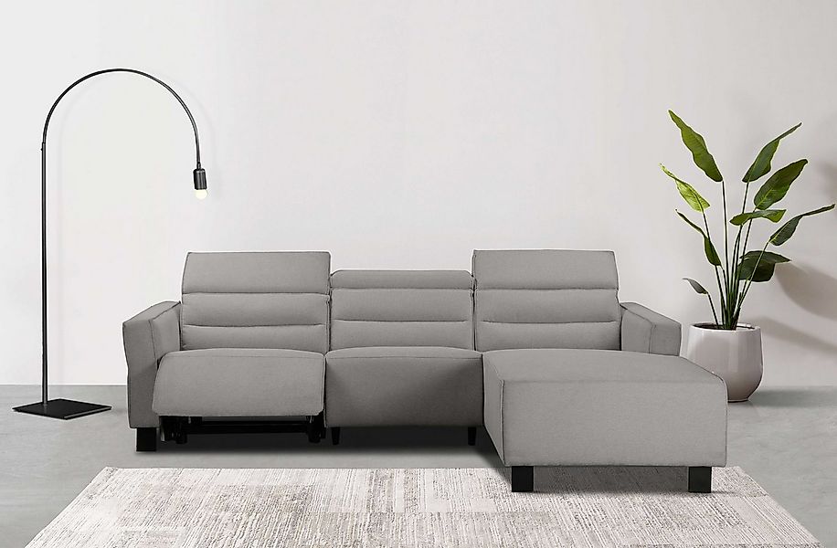 Home affaire Ecksofa "Carpari, L-Form, 263 cm, manuelle o. elektrische Rela günstig online kaufen