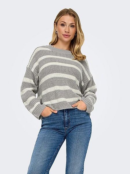 JACQUELINE de YONG Strickpullover Gestreifter Strick Pullover Rundhals JDYJ günstig online kaufen