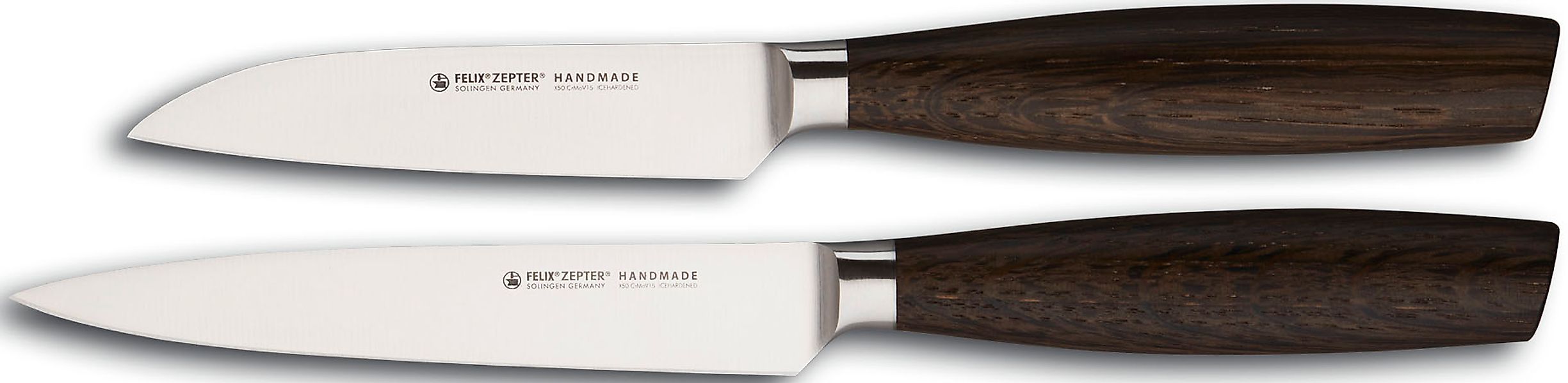 Felix Solingen Messer-Set »SIZE S SMOKED OAK« 2x Gemüsemesser 9+12 cm, Chro günstig online kaufen