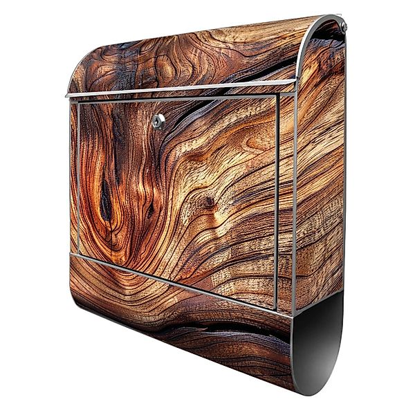 Banjado Design Briefkasten Silber Pulverbeschichtet 39x47x14cm 2 Schlüssel günstig online kaufen