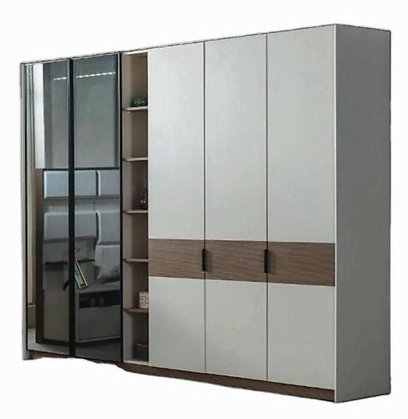 Xlmoebel Kleiderschrank Luxuriöser Moderner Weißer Schlafzimmerschrank mit günstig online kaufen