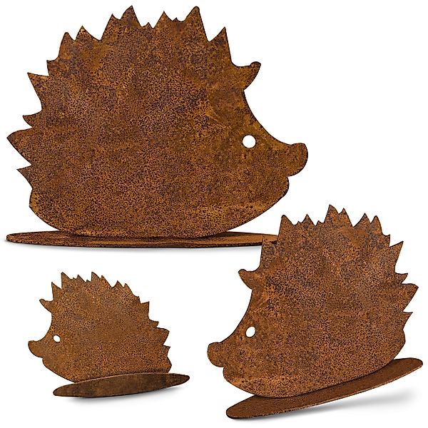 Rostikal Dekofigur Deko Set Igel Gartendeko günstig online kaufen