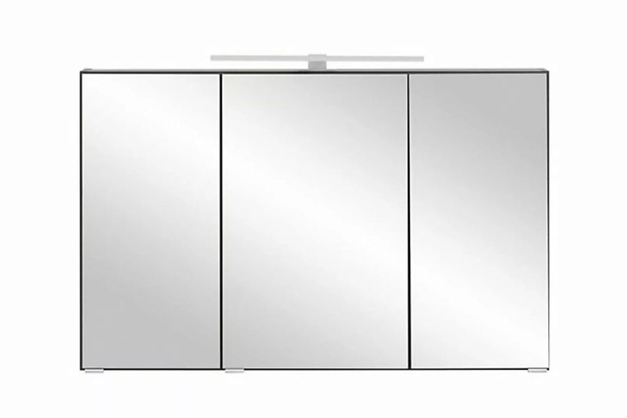 möbelando Badezimmerspiegelschrank Villach aus Spanplatte in matt grau mit günstig online kaufen