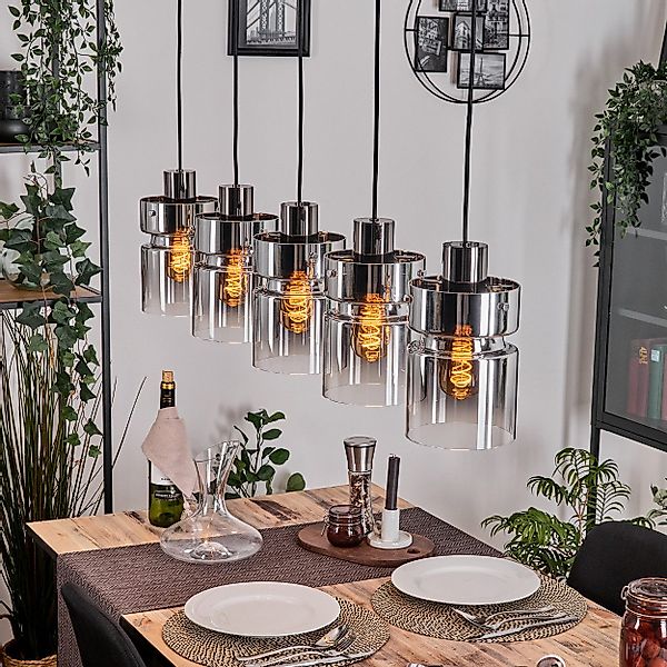 hofstein Hängeleuchte Hängelampe aus Metall/Glas in günstig online kaufen