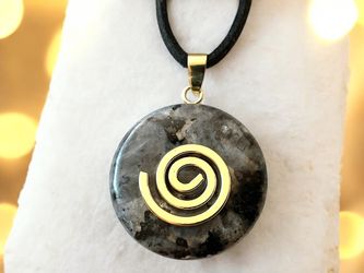 Steinfixx® Lange Kette echter Edelsteindonut 30 günstig online kaufen