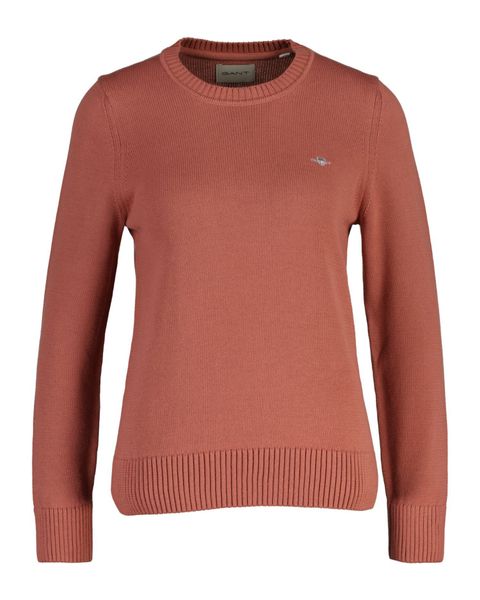 Gant Rundhalspullover CLASSIC COTTON C-NECK mit günstig online kaufen