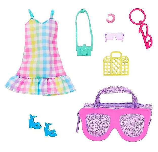 Barbie Puppenkleidung Summer Outfit Barbie HRH50 Mattel Premium Mode Puppen günstig online kaufen
