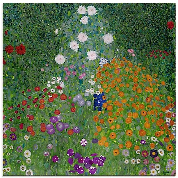 Artland Glasbild »Bauerngarten. 1905-07«, Blumenwiese, (1 St.), in verschie günstig online kaufen