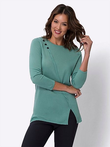 Sieh an! Strickpullover Longpullover Langarm Jersey günstig online kaufen