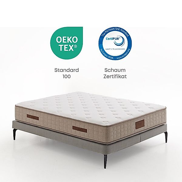 Yatas Bedding Taschenfederkernmatratze "Majestät First Class, Matratze 90x2 günstig online kaufen