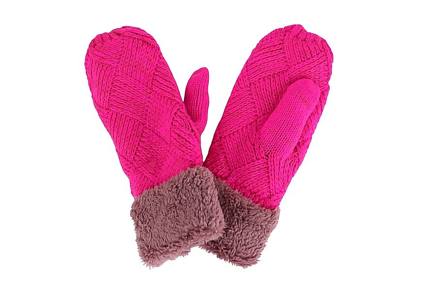 MIRROSI Strickhandschuhe Damen Handschuhe Fausthandschuhe warm durch gefütt günstig online kaufen