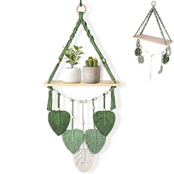 BlingBin Wandregal Holz Regal Wand, Boho günstig online kaufen