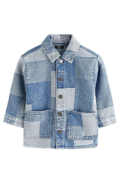 Next Jeanshemd Denim-Hemdjacke im Patchwork-Look (1-tlg) günstig online kaufen