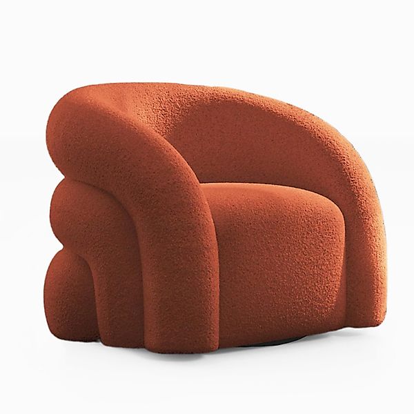 SEYNAR Drehsessel Moderner Boucle-Gewebe Polstersessel, Lesesessel, günstig online kaufen