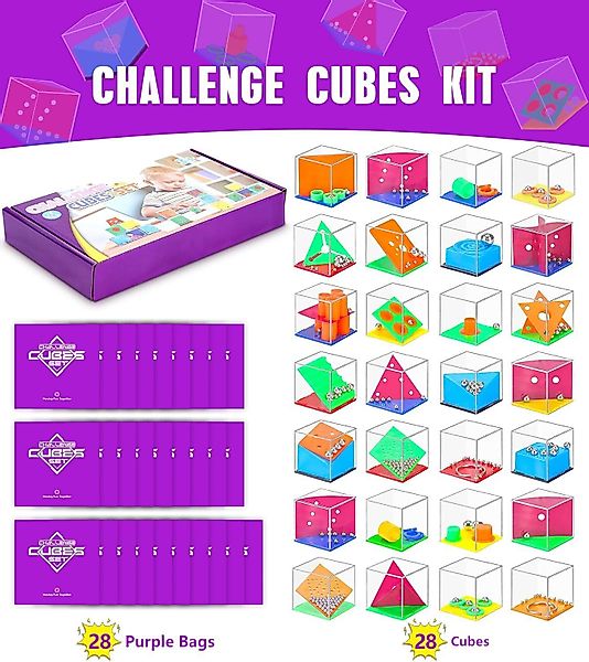 POPOLIC Lernspielzeug 28 Stück Geduldspiele für günstig online kaufen